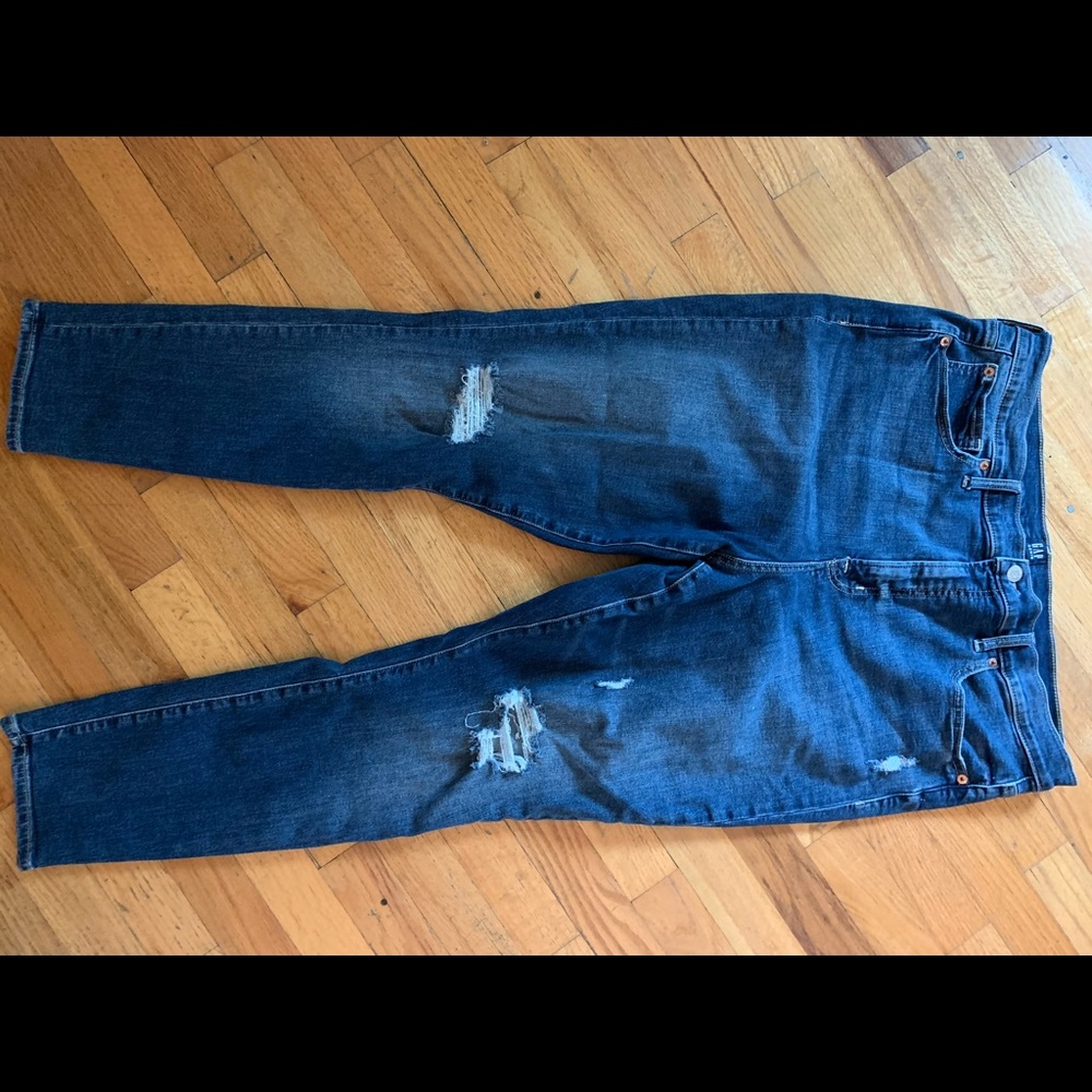 Distressed Gap jeans